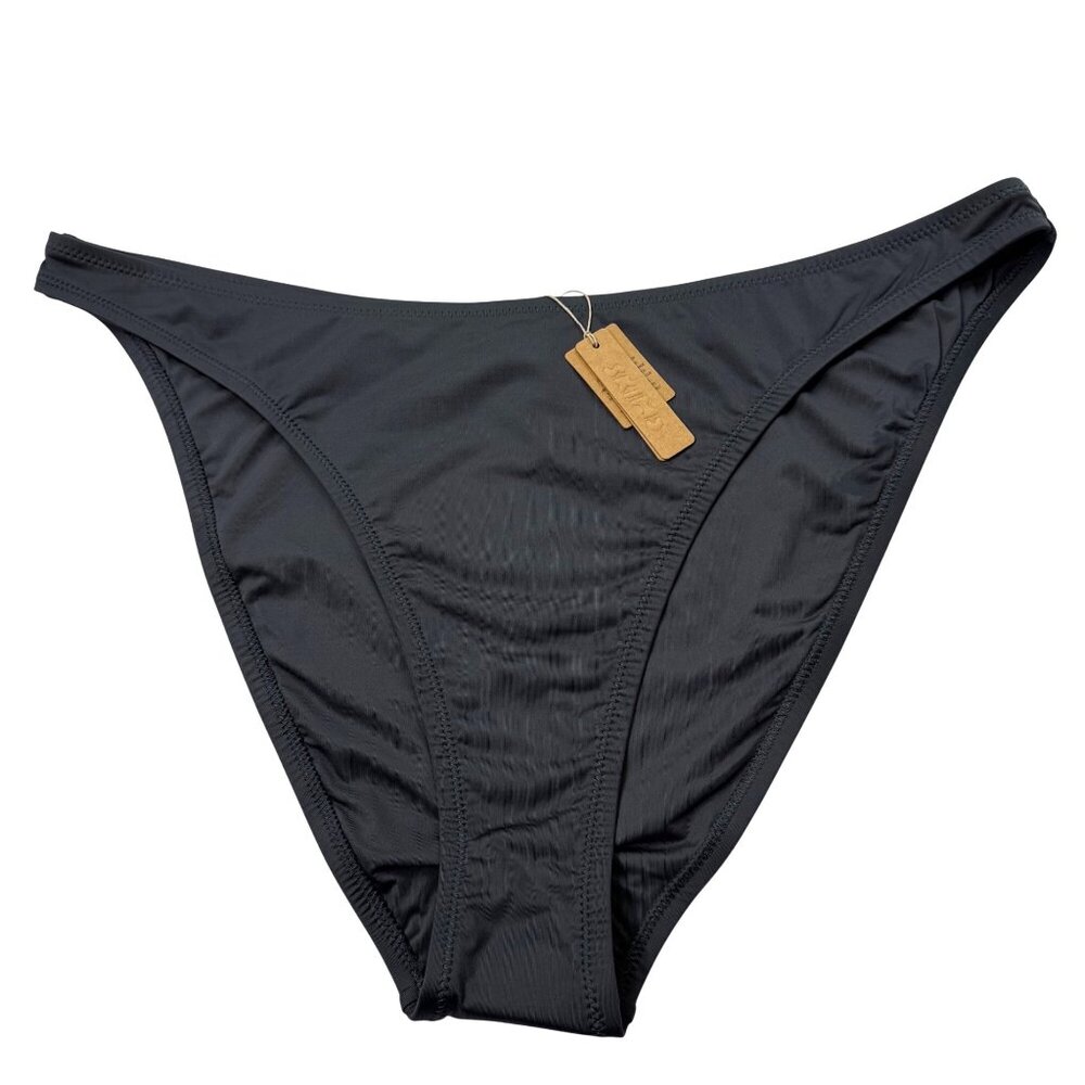 SKIMS Swim Cheeky Tanga‎ Bottom Gunmetal 3X
